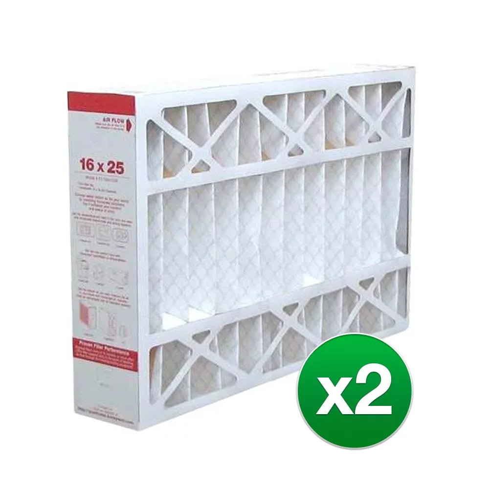 Fits honeywell cf100a1009 furnace 16x25x4 air filter merv 11 (2 pack)