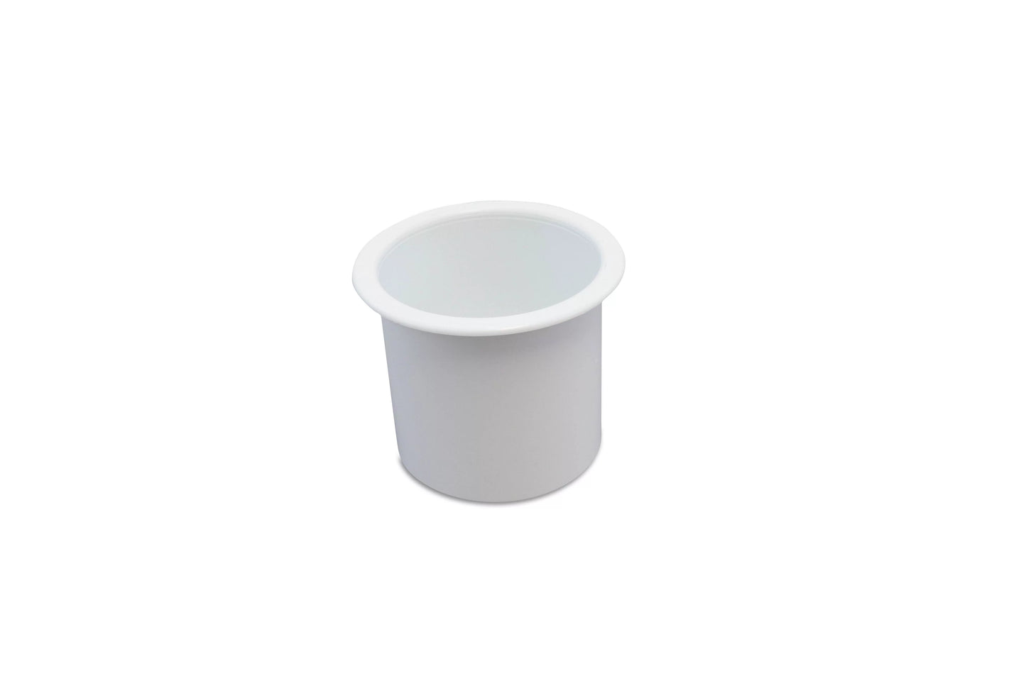 10 cup holder plastic pocket recessed drop in insert universal for boat rv car truck sofa game table marine pontoon motorhome camper white