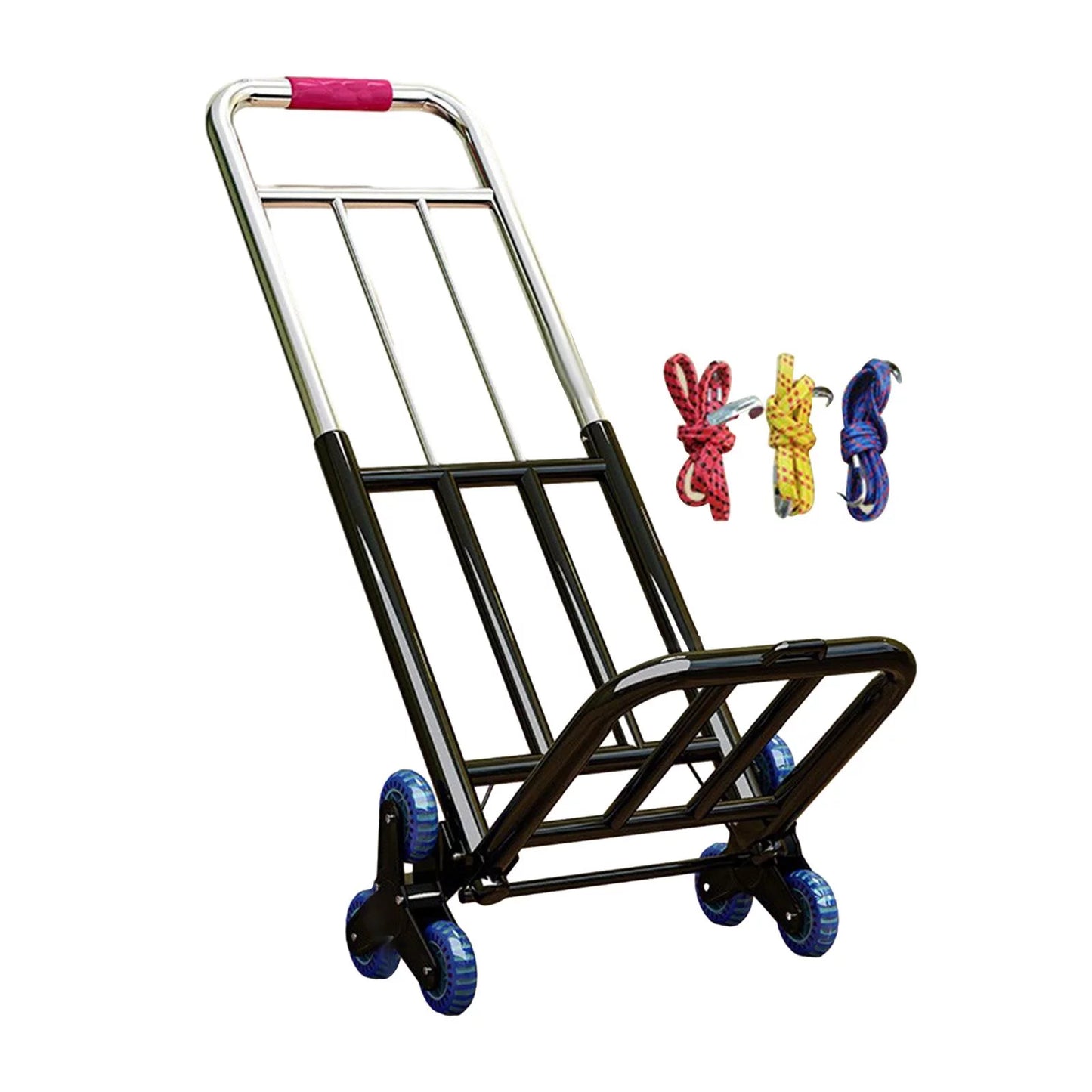 Foldable hand trolley adjustable handle portable adjustable luggage handcart for 28mm diameter