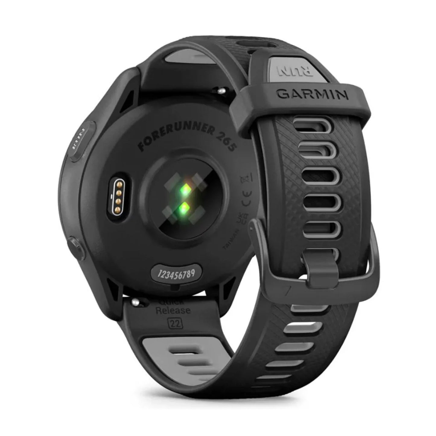 Garmin forerunner 265 smartwatch (black) bundle with usb-c charging cable and adapter, 6ave cleaning kit, and extended protection