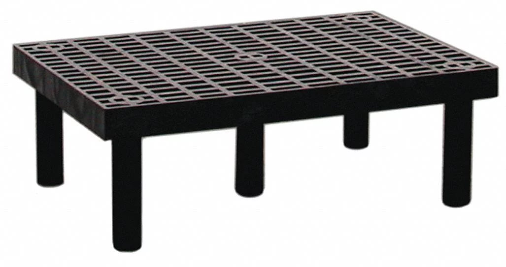 Structural plastics dunnage rack,500 lb.,hdpe,36 w x 24 d d3624