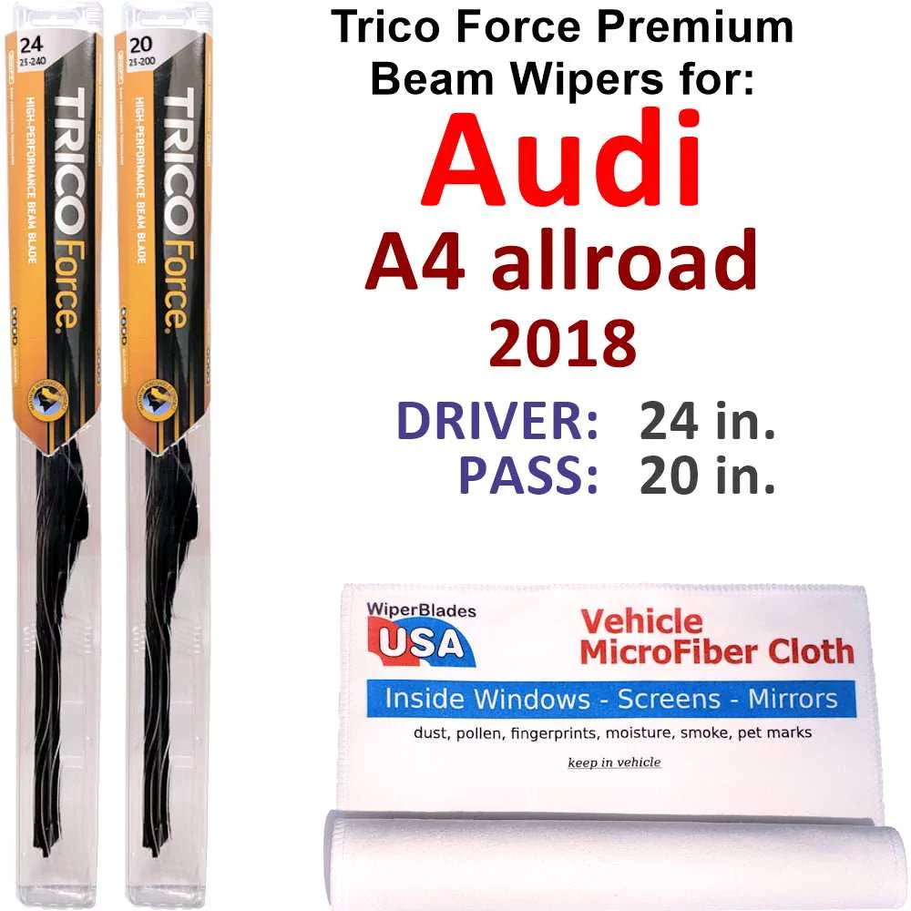 2018 audi a4 allroad performance beam wipers (set of 2)