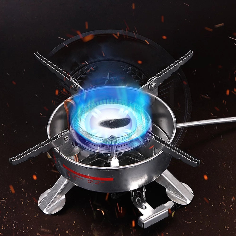 Brs-10 outdoor portable camping picnic split-type stainless steel butane gas cooker big power