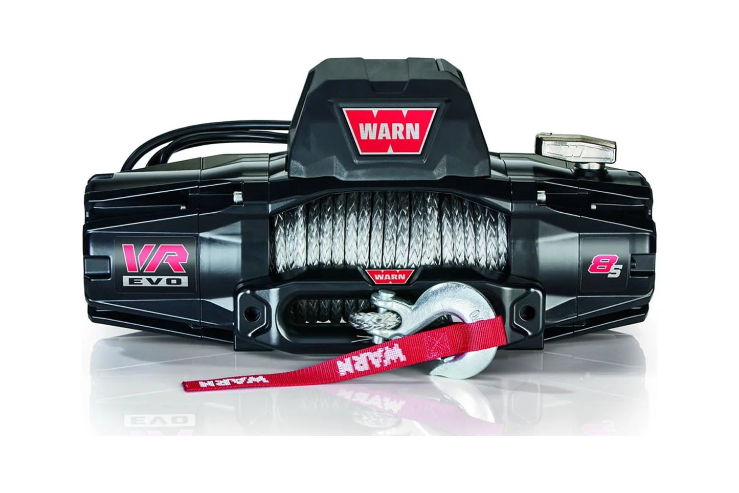 Warn - 103251 - vr evo 8-s standard duty 8,000lb winch with synthetic rope fits select: 1992-2008 ford f150, 1999-2013 chevrolet silverado