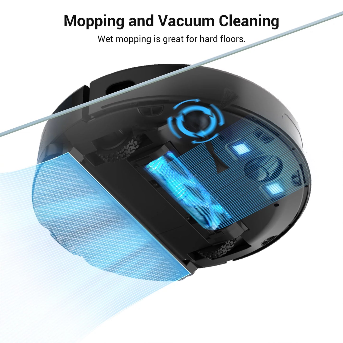 Viomi smart robot vacuum v3 max duster vacuum & mop for multi floors, black