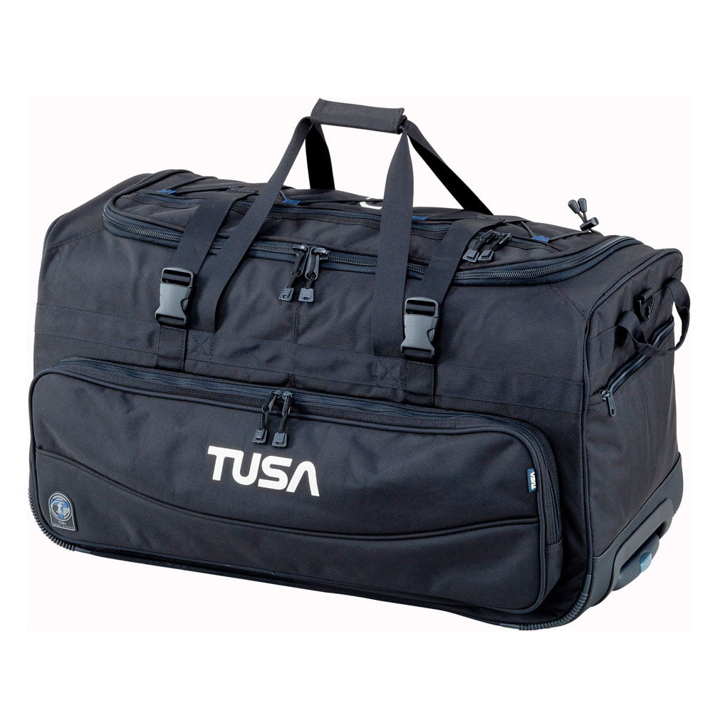 Tusa  adult unisex roller black duffel bag (rd-2-bk)