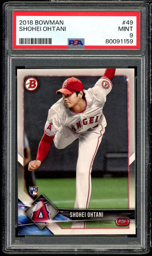 Shohei ohtani rookie card 2018 bowman #49