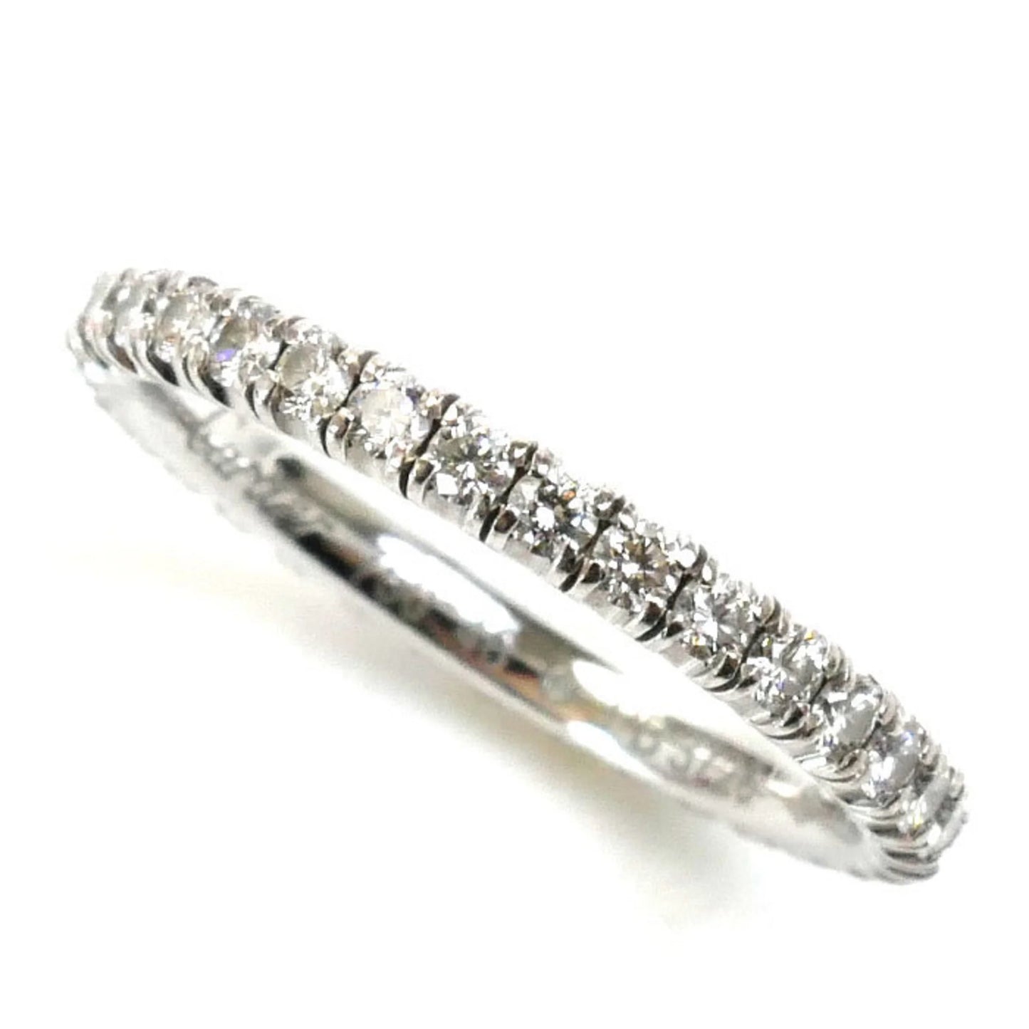 Pre-owned cartier cartier k18wg white gold etincelle de full eternity ring b4077946 size 6 46 1.6g women's (good)