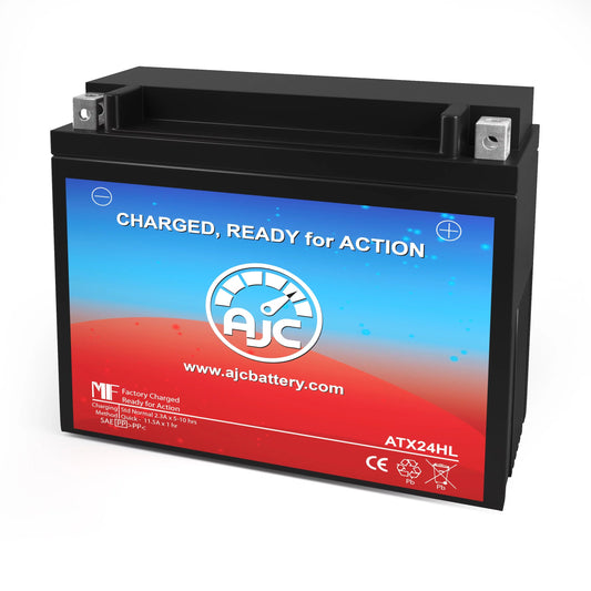 Ajc battery compatible with bombardier mula z 500 500cc snowmobile replacement battery (1999)