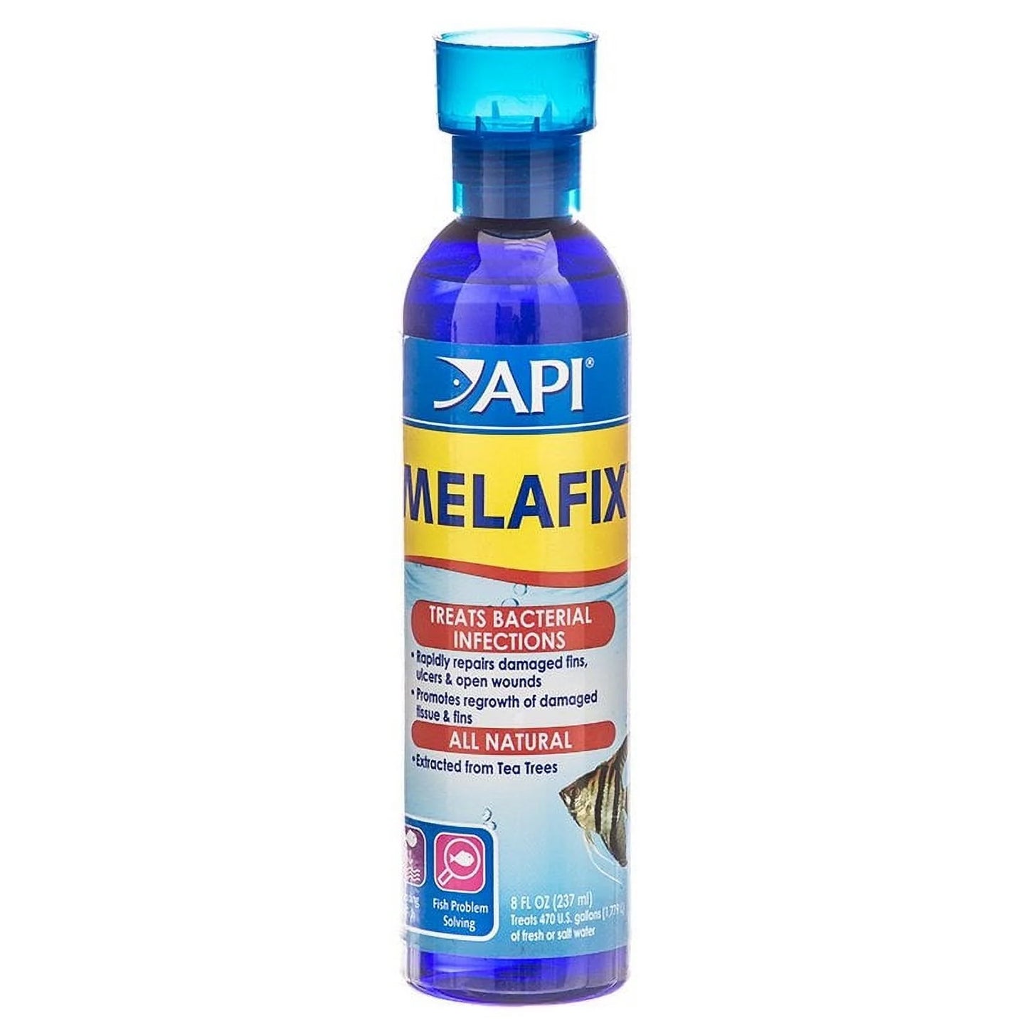 Api melafix treats bacterial infections for freshwater and saltwater aquarium fish [aquarium bacteria and fungus care, aquarium supplies] 32 oz (4 x 8 oz)