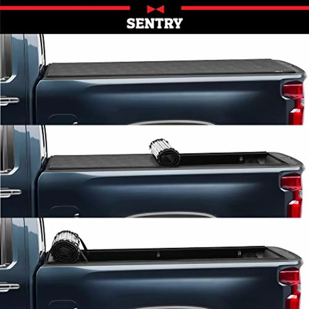 Truxedo sentry hard rolling truck bed tonneau cover | 1594701 | compatible with 2022 ford maverick 4' 6" bed (54.4")