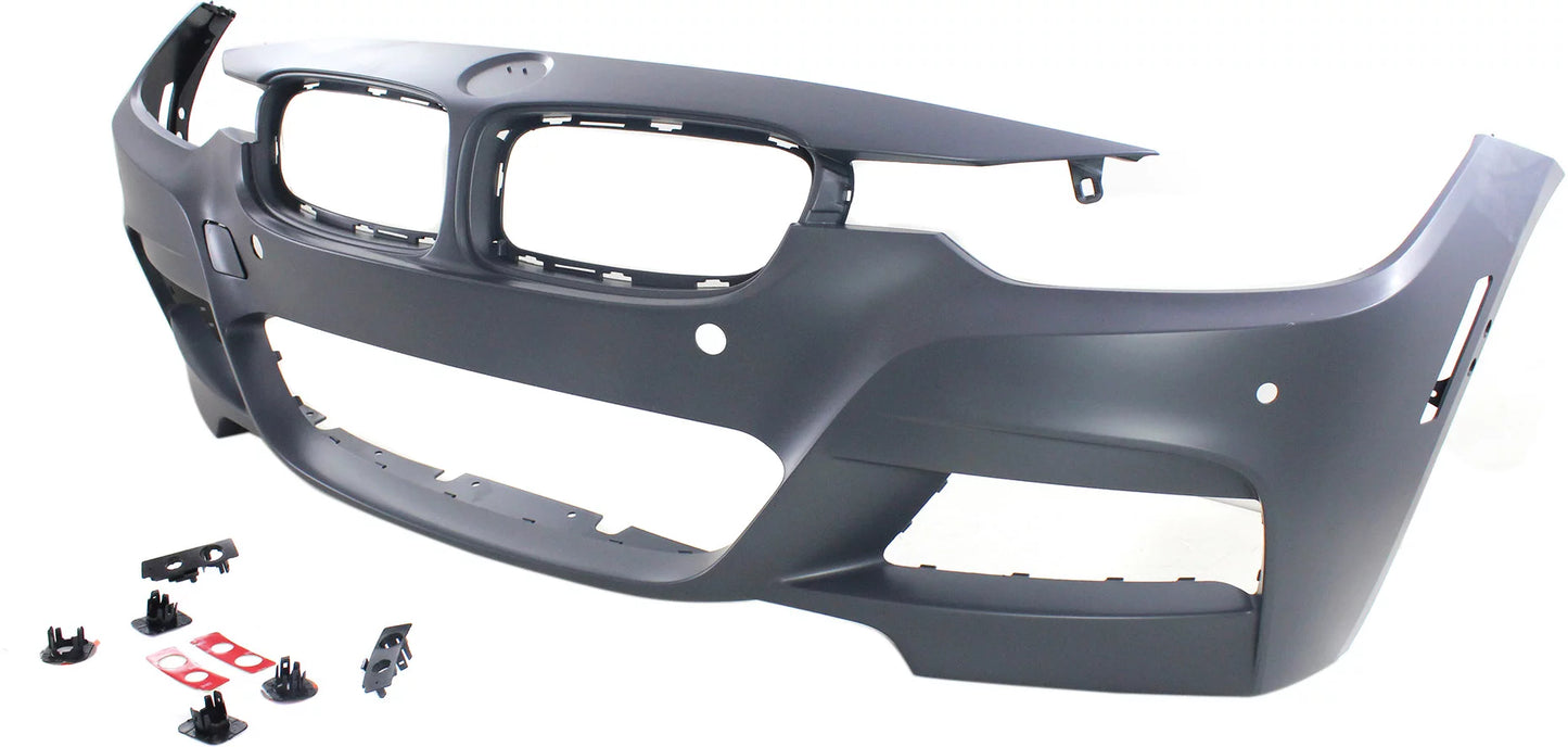 Front bumper cover compatible for bmw 3-series 2013-2018 primed with m sport line with pdc/ipas/camera sedan/wagon