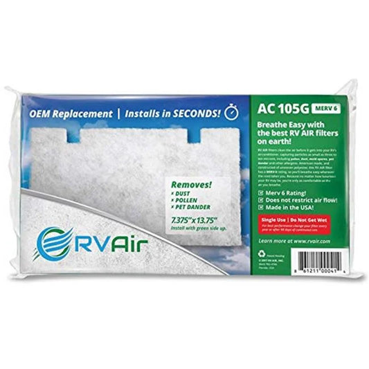 Rv air ac105g 14 x 7.5 in. replacement filter