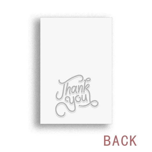 Rib chop raw meat food texture thank you cards envelopes blank note