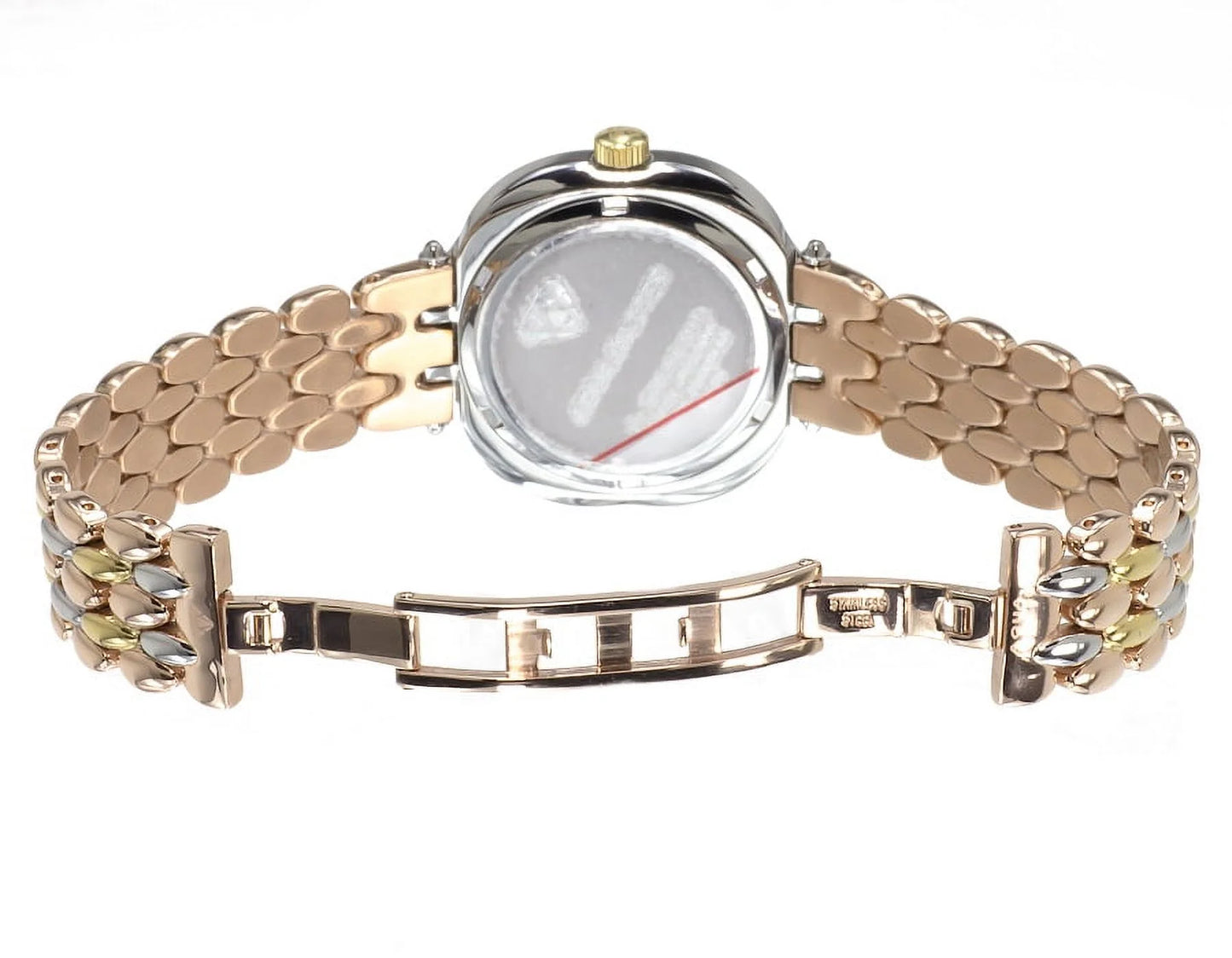 Womens tri-color w#342 diamond watch (.85 ct)