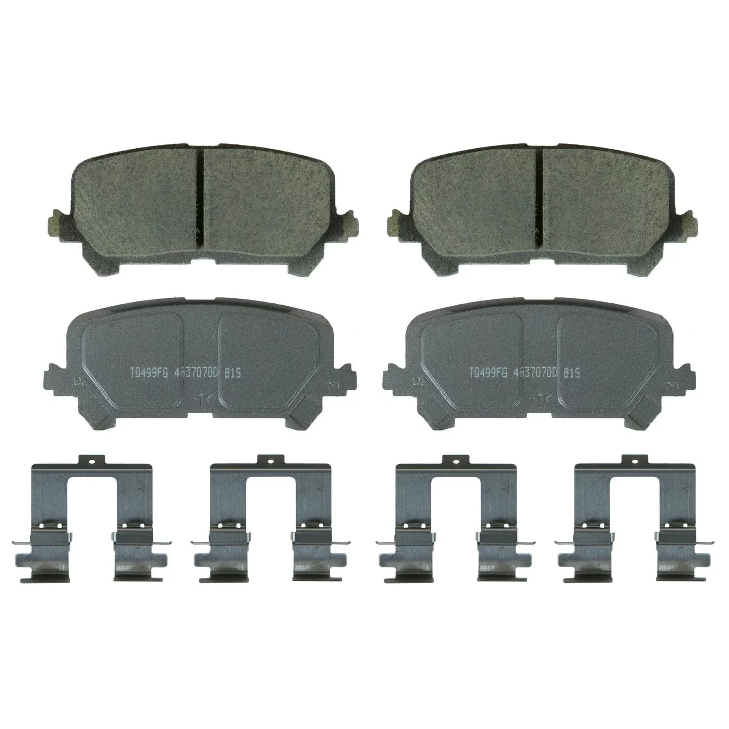 Wagner disc brake pad set for acura mdx, honda pilot, ridgeline qc1724 fits select: 2019-2023 honda passport, 2021 honda pilot ex