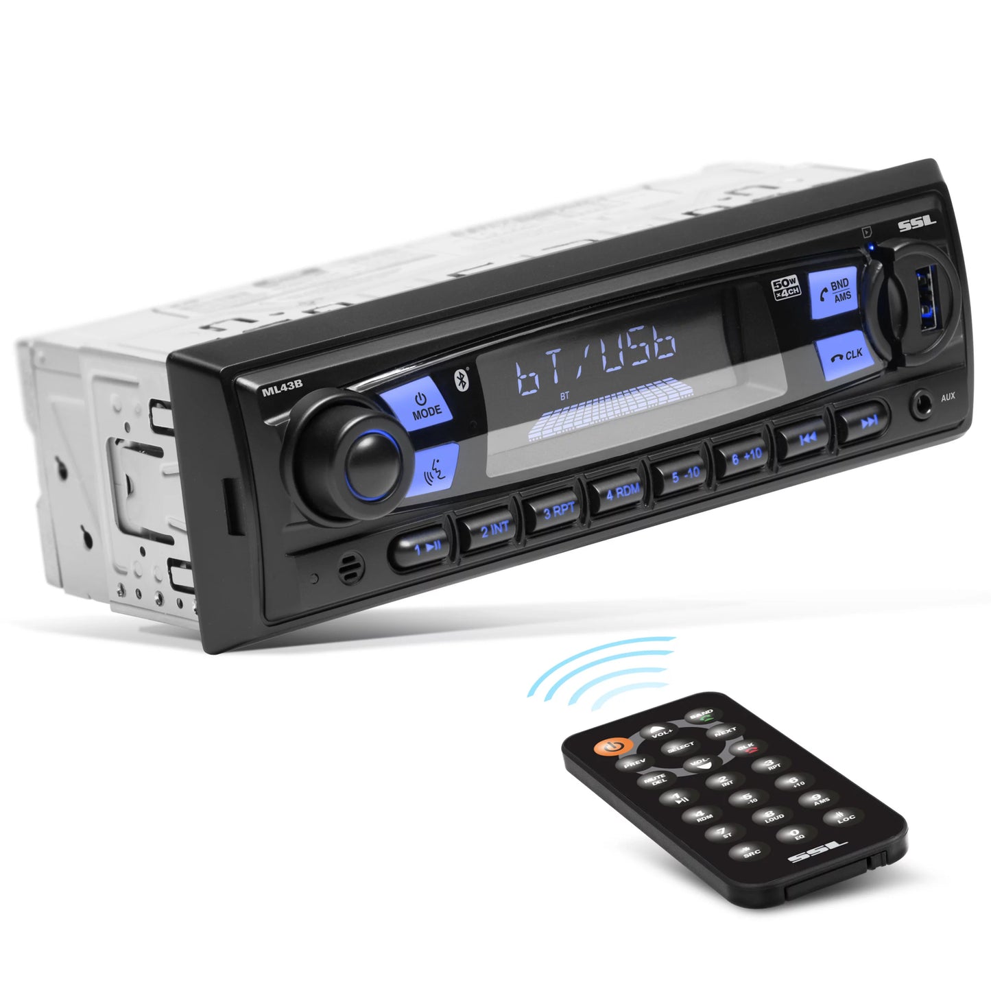 Sound storm laboratories ml43b car stereo, no cd, bluetooth, usb, sd, am/fm