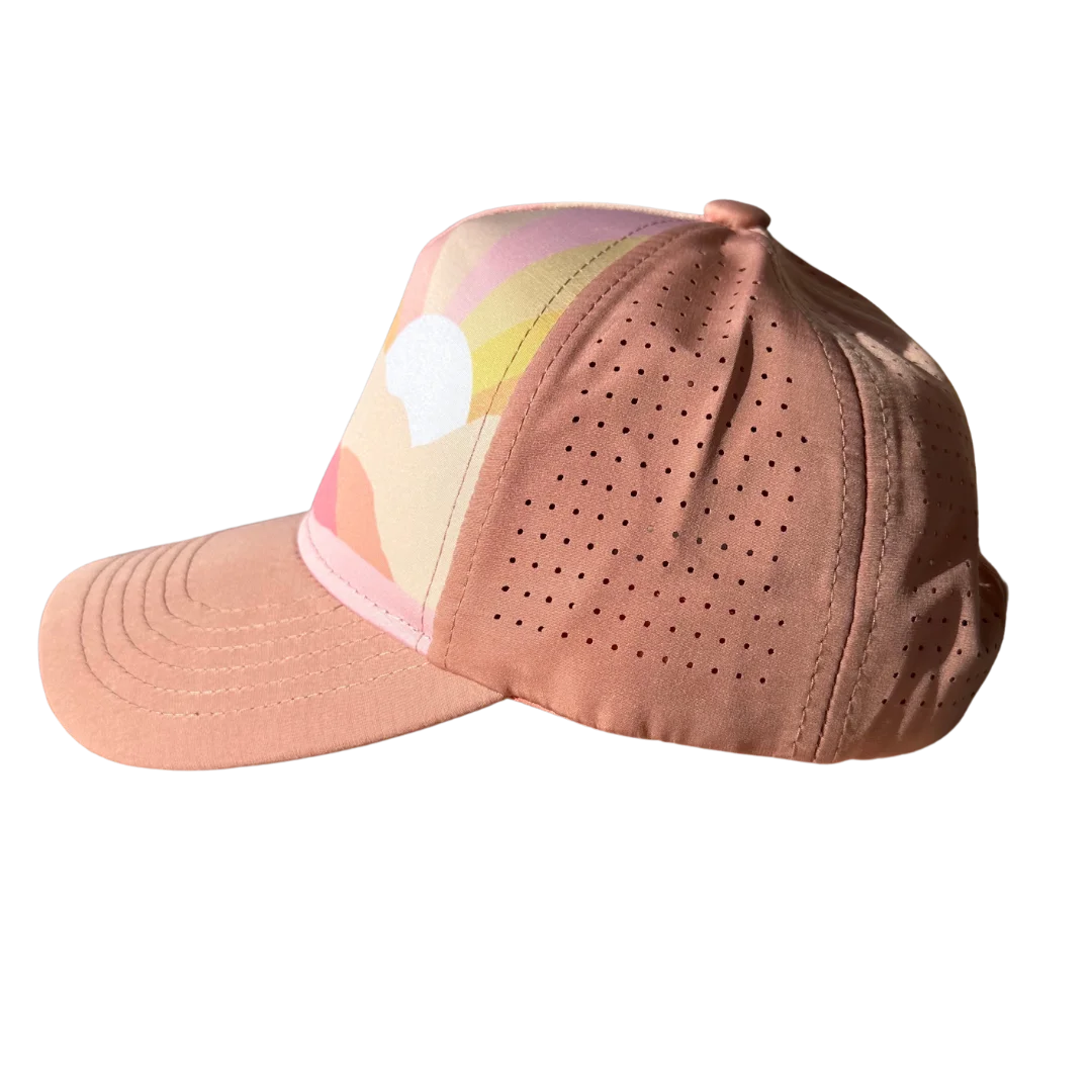 Waterproof sedona sunset toddler trucker hat