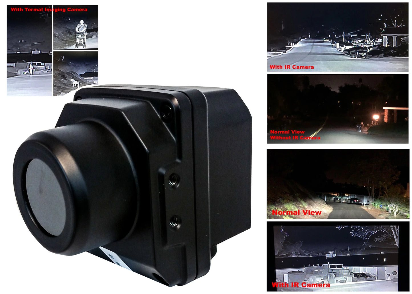 Speedir thermal imaging camera night vision digital heat sensor infrared ir automobile driving assistant system