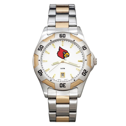 Univ of louisville all-pro men's two-tone watch qul153