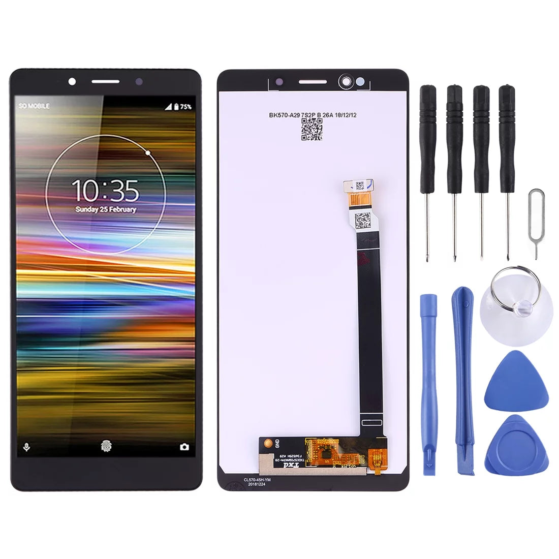 Cellphone repair parts  oem lcd screen for sony xperia l3 with digitizer full assembly