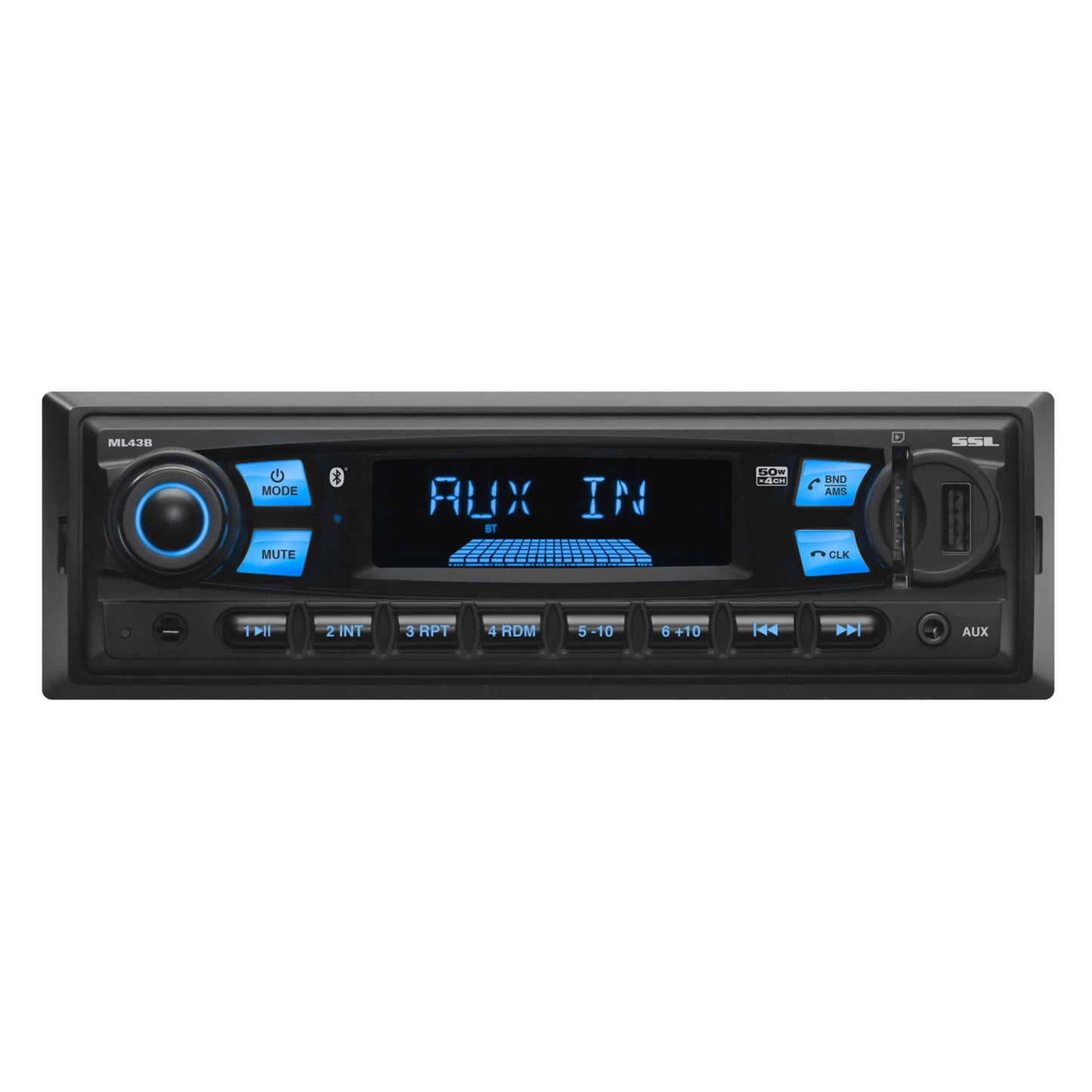 Sound storm laboratories ml43b car stereo, no cd, bluetooth, usb, sd, am/fm