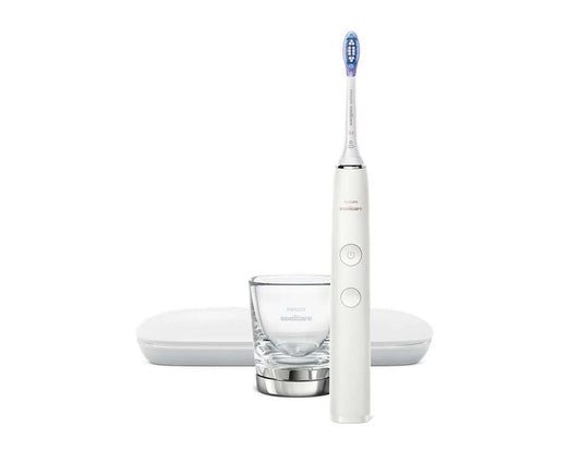 Philips hx9911-76 sonicare diamondclean 9000 electric toothbrush silver