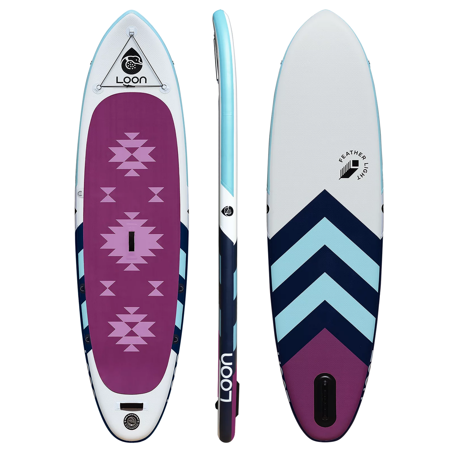 Feather light fit 10'8" inflatable yoga paddle board