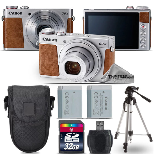 Canon powershot g9 x mark ii digital digic 7 camera + extra battery - 32gb kit