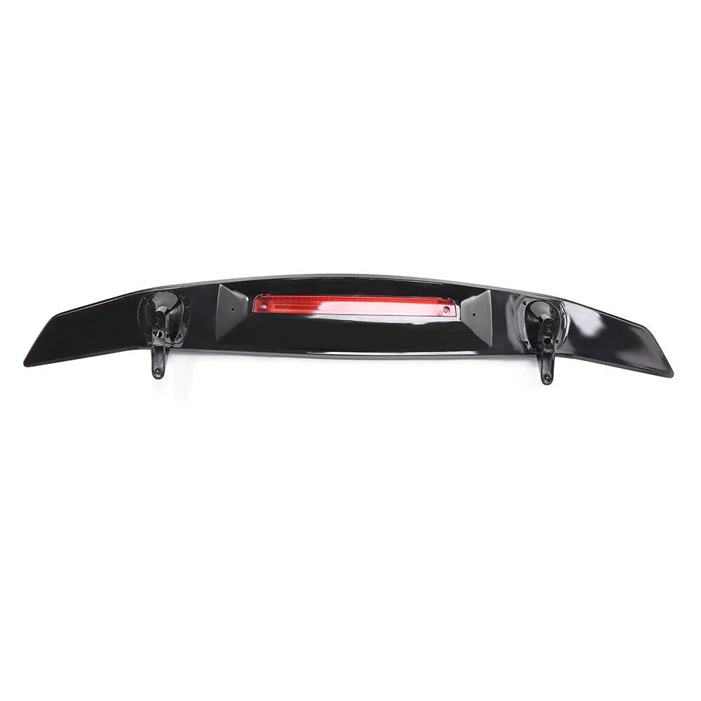 For 2016-2021 honda civic sedan trunk spoiler wing lip glossy black brake light