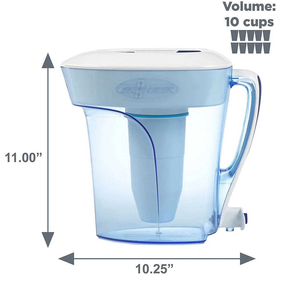 Zerowater 10 cup ready pour with free meter zd-010rp