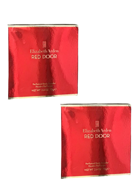 Red door by elizabeth arden body powder 2.6 oz for women pack of 2