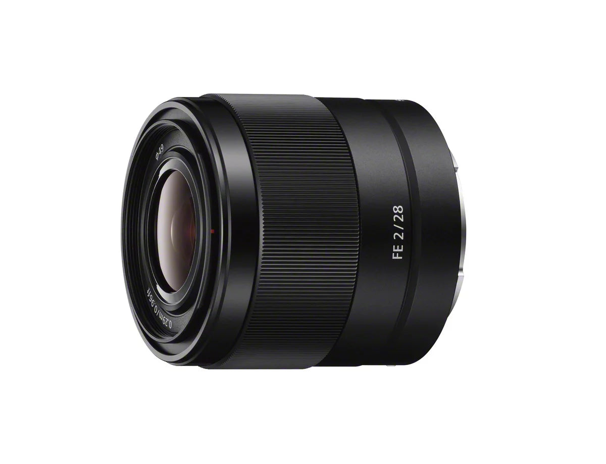 Sel28f20 fe 28mm f2 full-frame e-mount prime lens