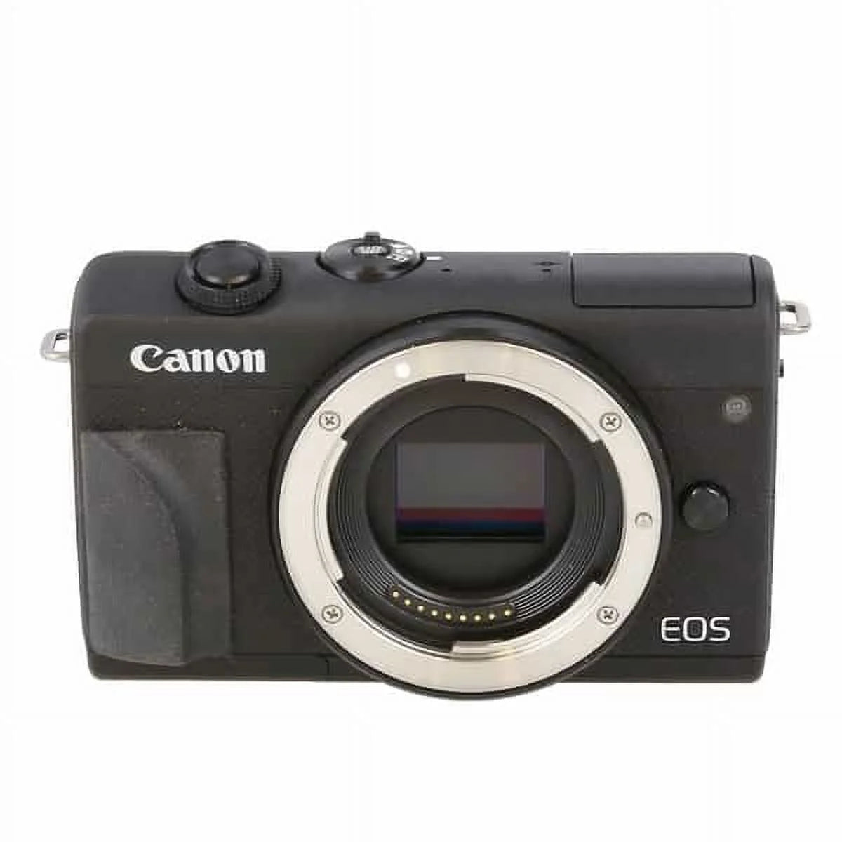 Canon eos m200 dslr camera (body only) + canon 32gb class 10 memory card + canon eos shoulder bag 100es + card reader + lens cap holder - international version