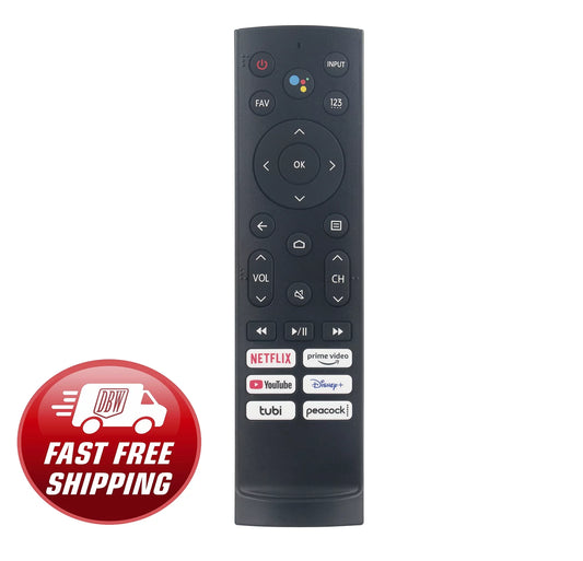 Erf3a90 voice replacement remote control compatible with hisense google oled tv 43a6h ‎50a6h 75u7h 55u7h 65u7h