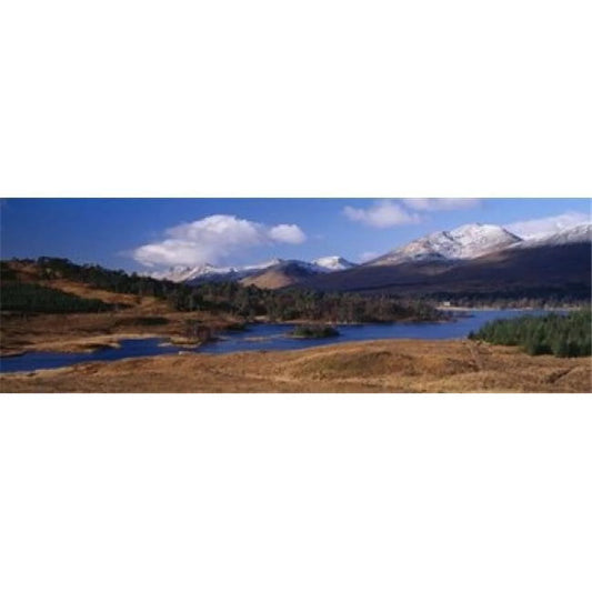 Panoramic images  lake on mountainside loch tulla rannoch moor argyll scotland poster print by panoramic images 36 x 12