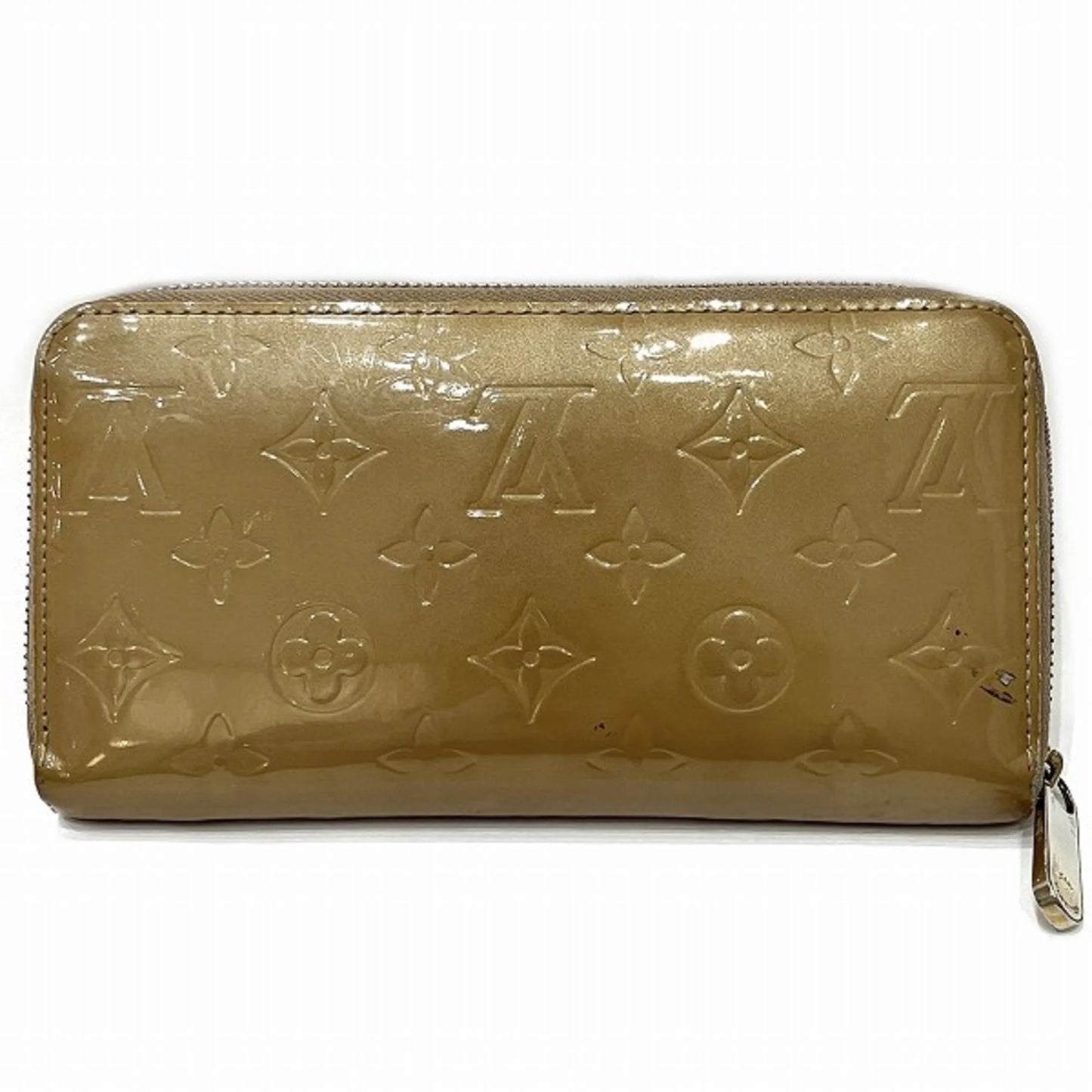 Pre-owned louis vuitton vernis m91470 zippy wallet long women's (good)