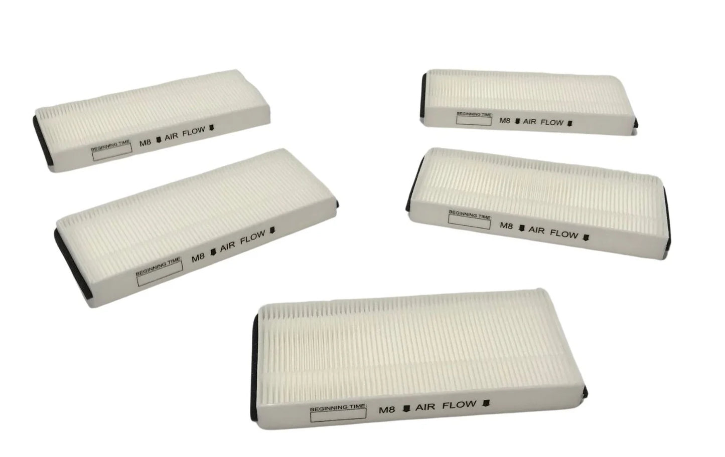 Ventilation fan air filter - 5 pack - compatible with panasonic model numbers fv10ve2, fv10vec2r