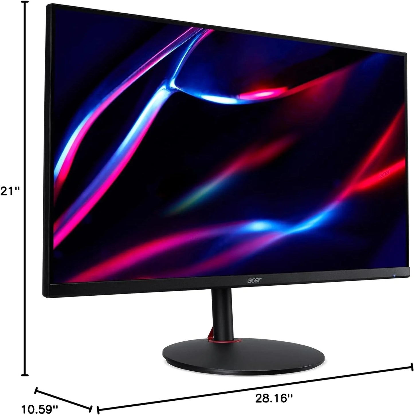 Acer 32” 144hz 4k gaming monitor 1ms amd freesync premium uhd (3840x2160) dci-p3 90% delta e&lt;1 vesa hdr400 hdmi 2.1 hdmi 2.1x2, displayport, usb, speaker nitro xv322qk vbmiiphzx