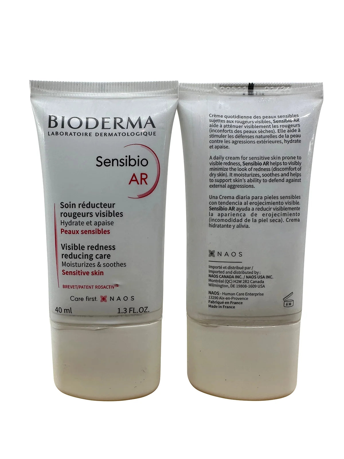 Bioderma sensibio ar cream anti redness care 1.3 oz set of 2