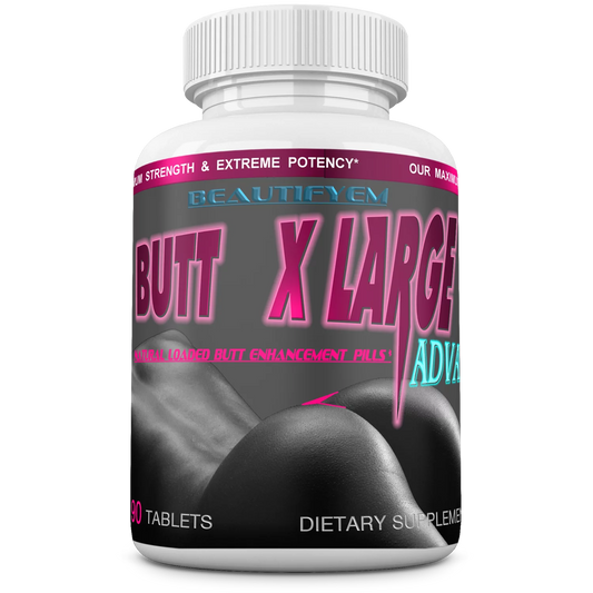 Butt x-l-advance butt and booty formula. get bigger buttocks vitamins, minerals, herbs and amino acids. supplements. 90 tablets