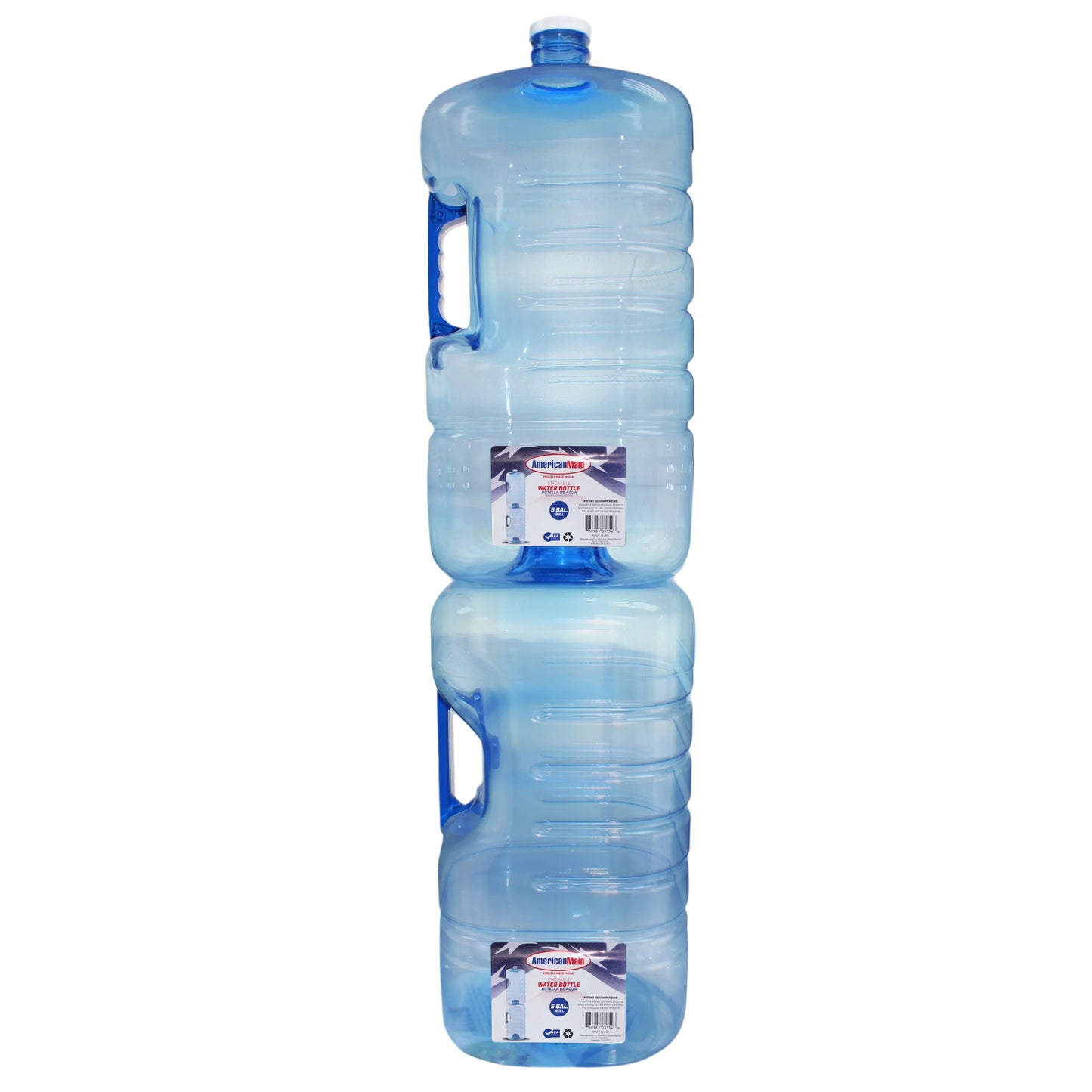 American maid 5 gallon square stackable water bottle, pack 2