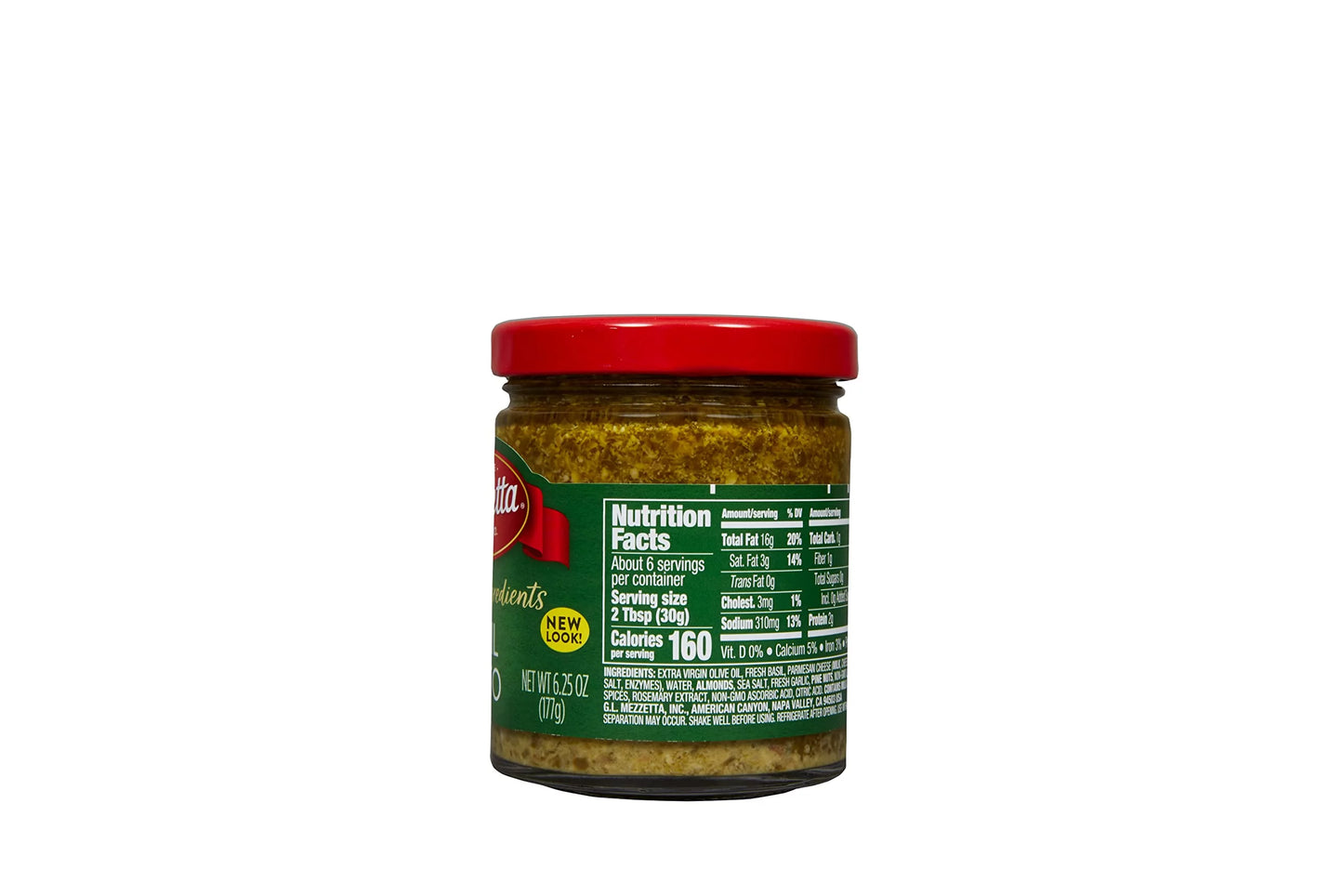 G l mezzetta sauce, basil pesto, 6.25-ounce (pack of 6)