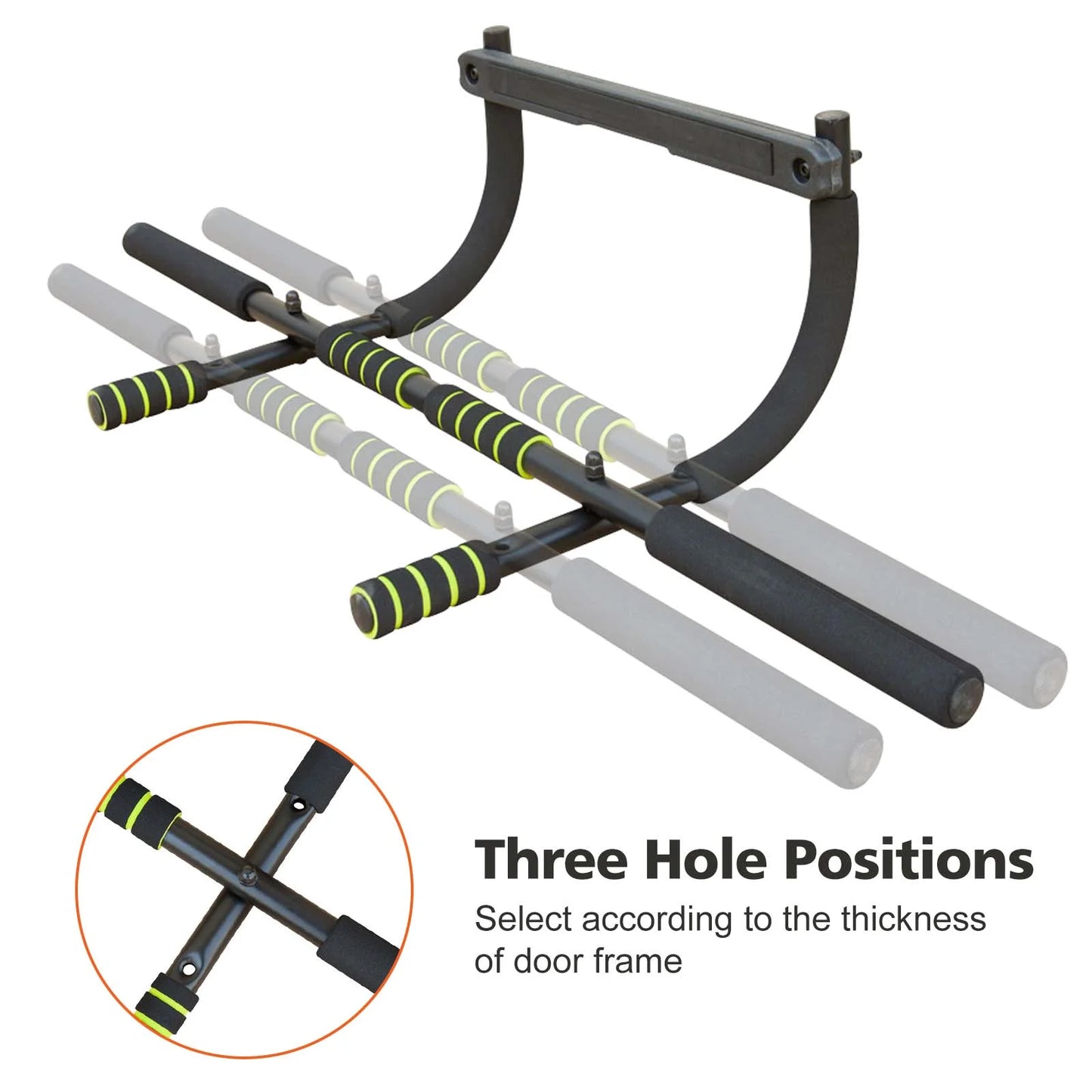 Wide & narrow pull-ups sponge grip high-quality service pull-up bar home gym