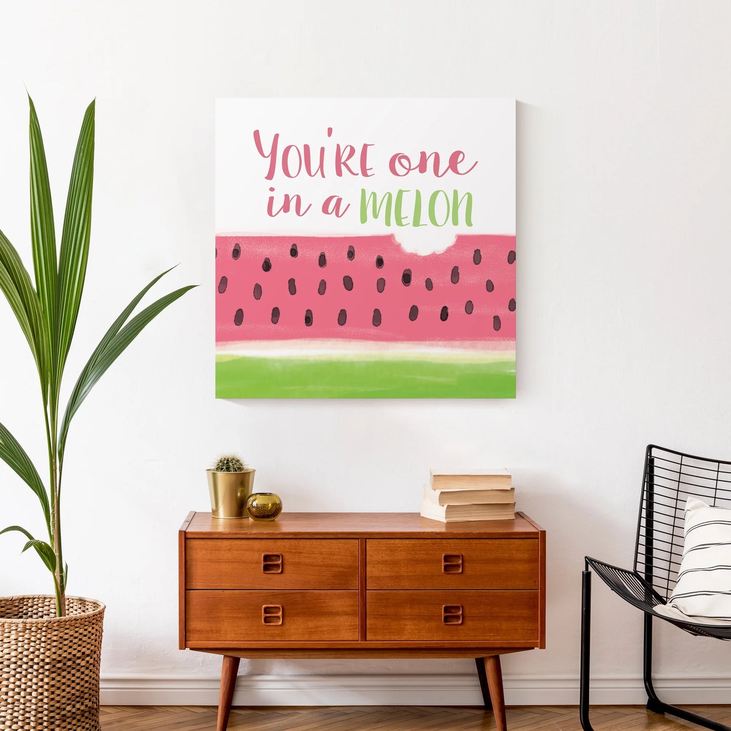 Creative products one in a melon 24x24 canvas wall art