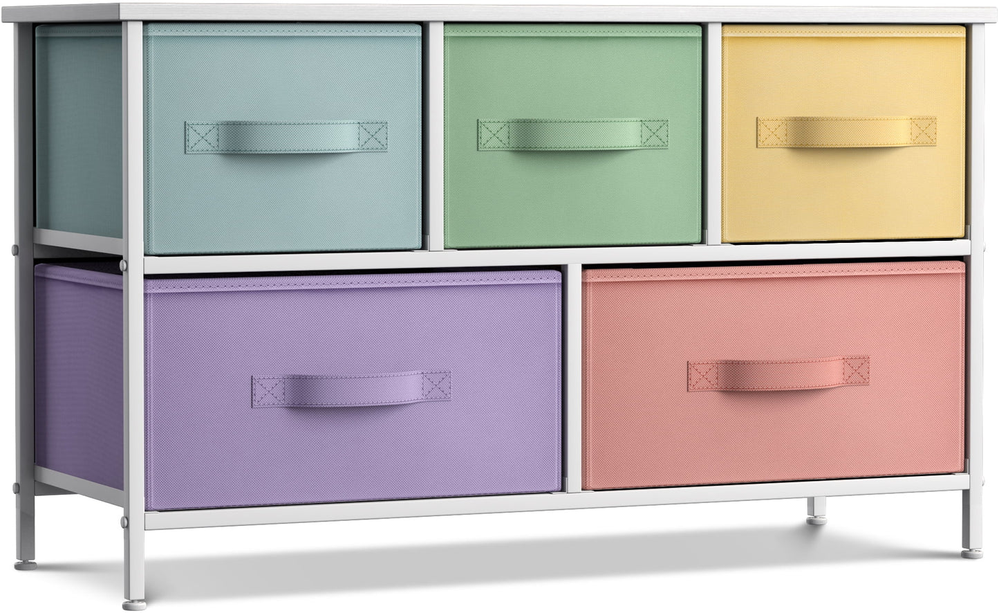 Storage cube dresser - pastel