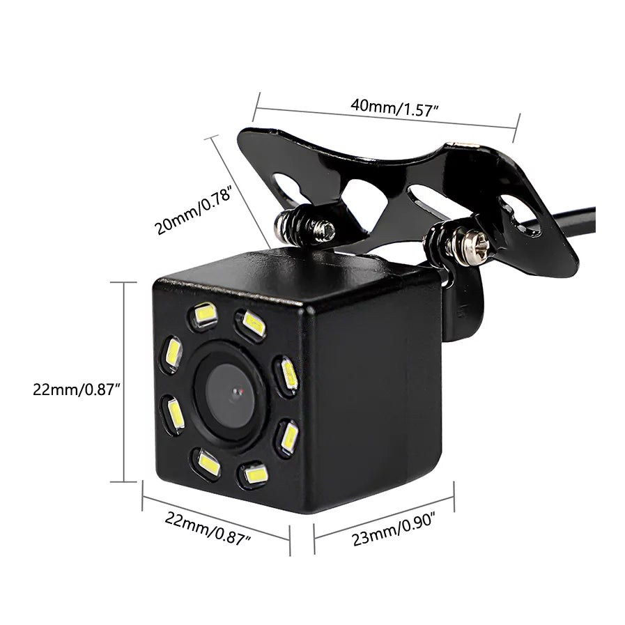 2.4ghz wireless video transmitter and receiver + 8led camera + car monitor kit