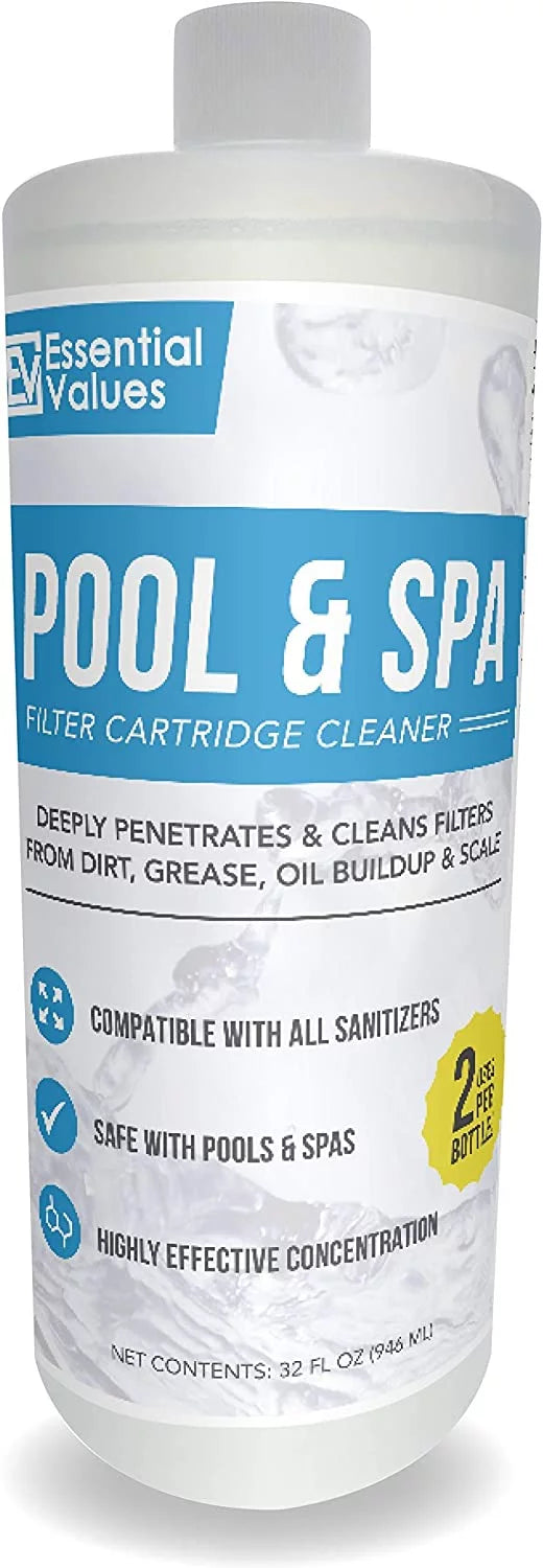 Essential values spa cartridge cleaner | pool cartridge cleaner (2 pack)