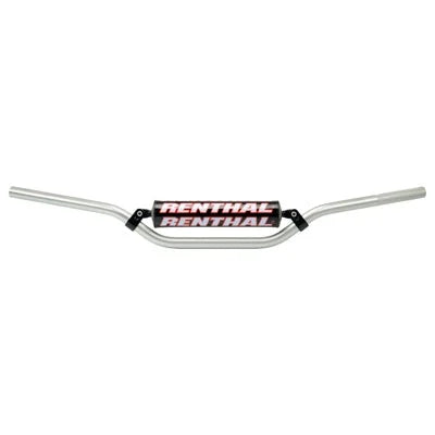 Renthal rider 7/8" handlebar ricky carmichael high bend silver for ktm 300 mxc 1993-2002