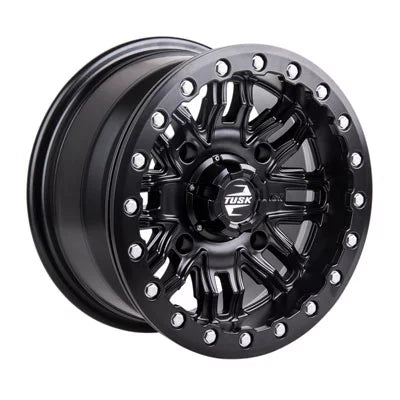 4/137 tusk nebo beadlock wheel 14x7 4.0 + 3.0 matte black for can-am defender hd10 pro lone star 2021-2022